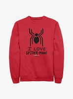 Marvel Spider-Man Spider Love Crew Sweatshirt