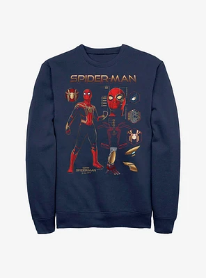 Marvel Spider-Man Spidey Stuff Crew Sweatshirt