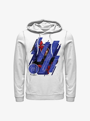 Marvel Spider-Man Schematic Panels Hoodie