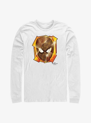 Marvel Spider-Man Mask Pieces Long-Sleeve T-Shirt