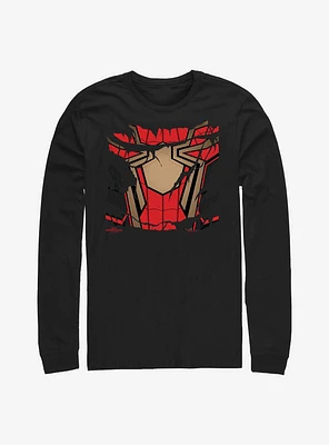 Marvel Spider-Man Ripped Spidey Suit Long-Sleeve T-Shirt