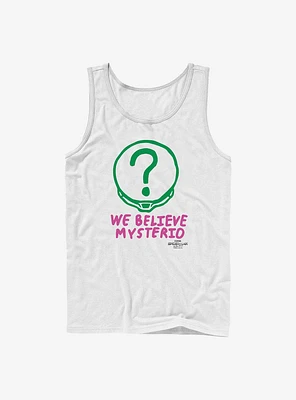 Marvel Spider-Man We Believe Mysterio Logo Tank