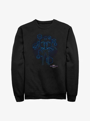 Marvel Spider-Man Blue Print Ready Crew Sweatshirt