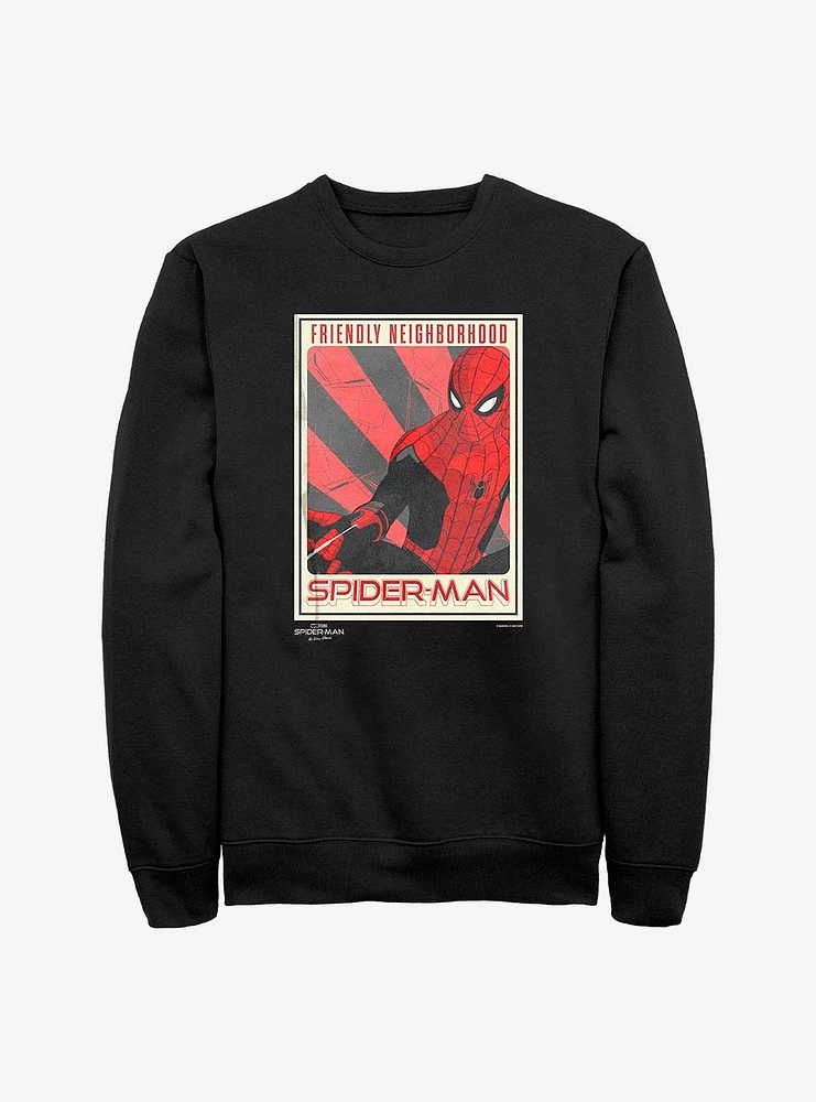 Marvel Spider-Man The Friendly Spider Crew Sweatshirt