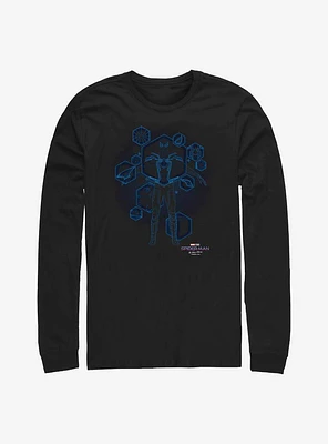 Marvel Spider-Man Blue Print Ready Long-Sleeve T-Shirt