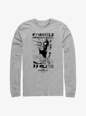 Marvel Spider-Man Friendly Neighborhood Hero Long-Sleeve T-Shirt
