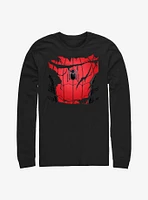 Marvel Spider-Man Spiderman Torn Suit Long-Sleeve T-Shirt