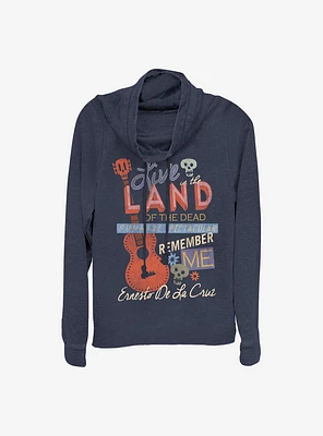 Disney Pixar Coco Live The Land Of Dead Cowlneck Long-Sleeve Girls Top