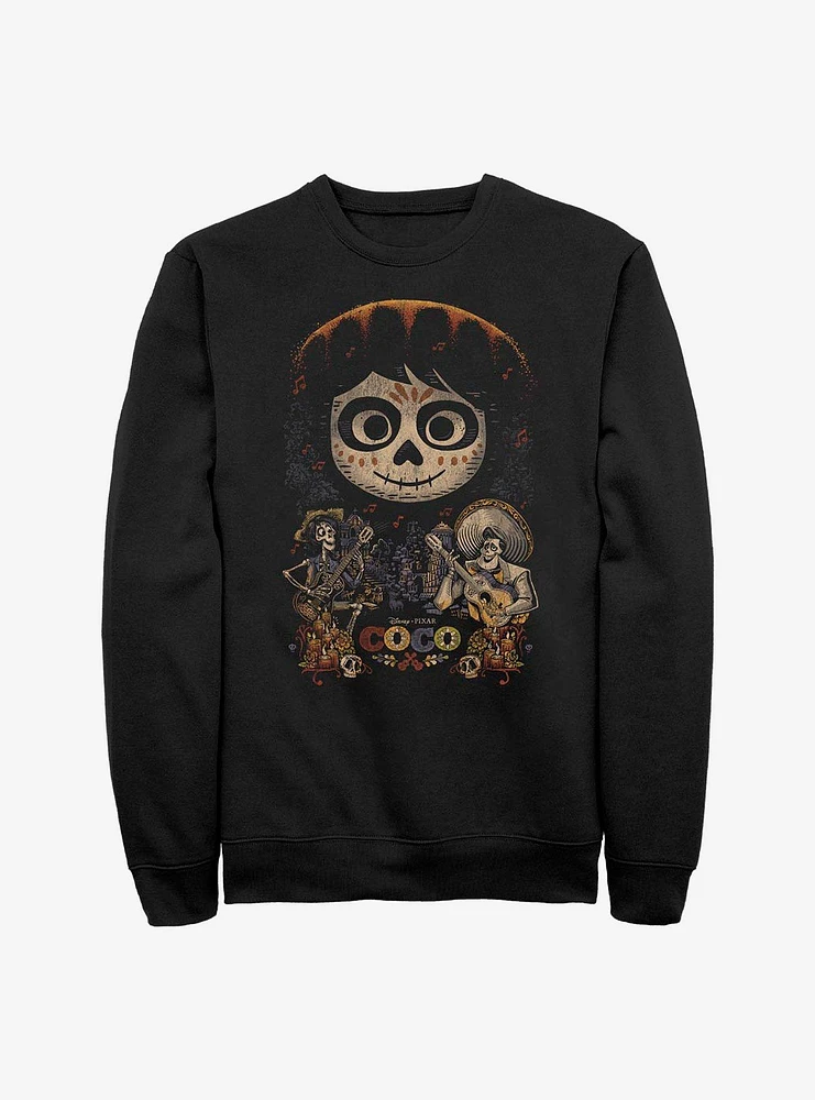 Disney Pixar Coco Poster Crew Sweatshirt