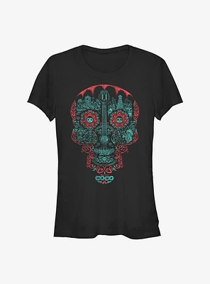 Disney Pixar Coco Craneo Muerto Girls T-Shirt