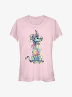 Disney Pixar Coco Watercolor Dante Girls T-Shirt