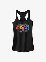 Disney Pixar Coco Artistic Logo Girls Tank