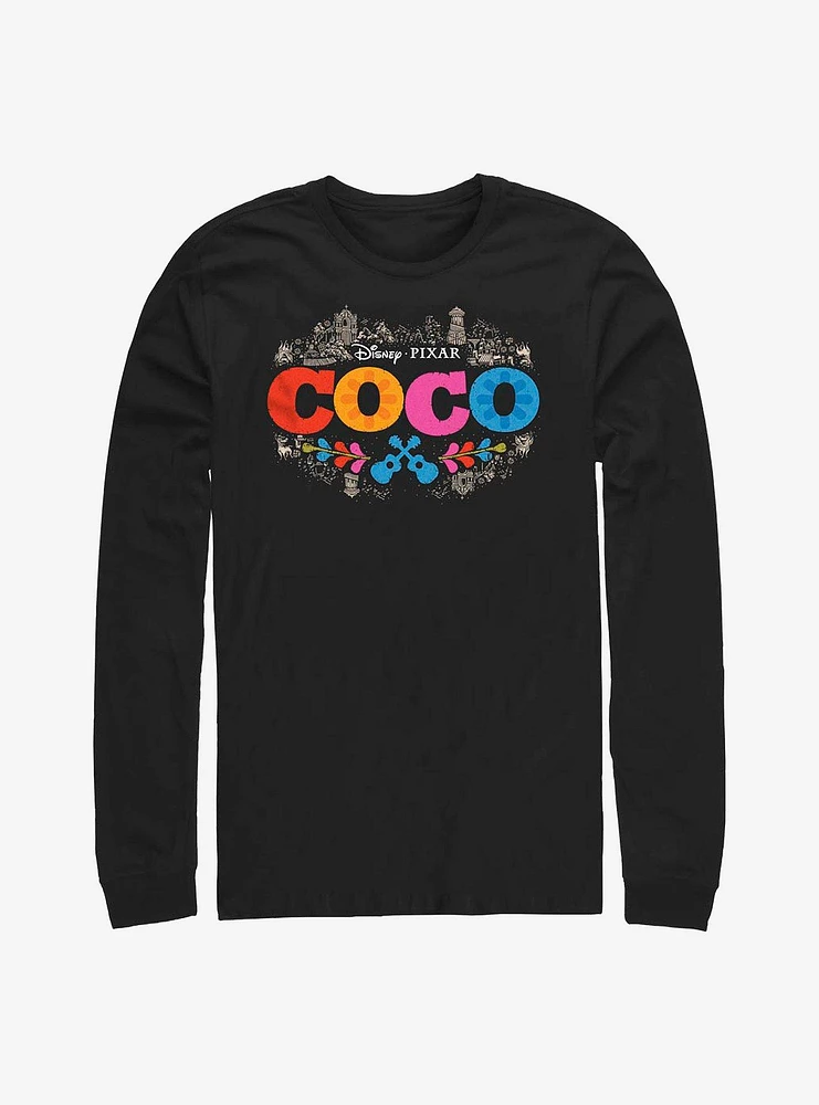 Disney Pixar Coco Artistic Logo Long-Sleeve T-Shirt
