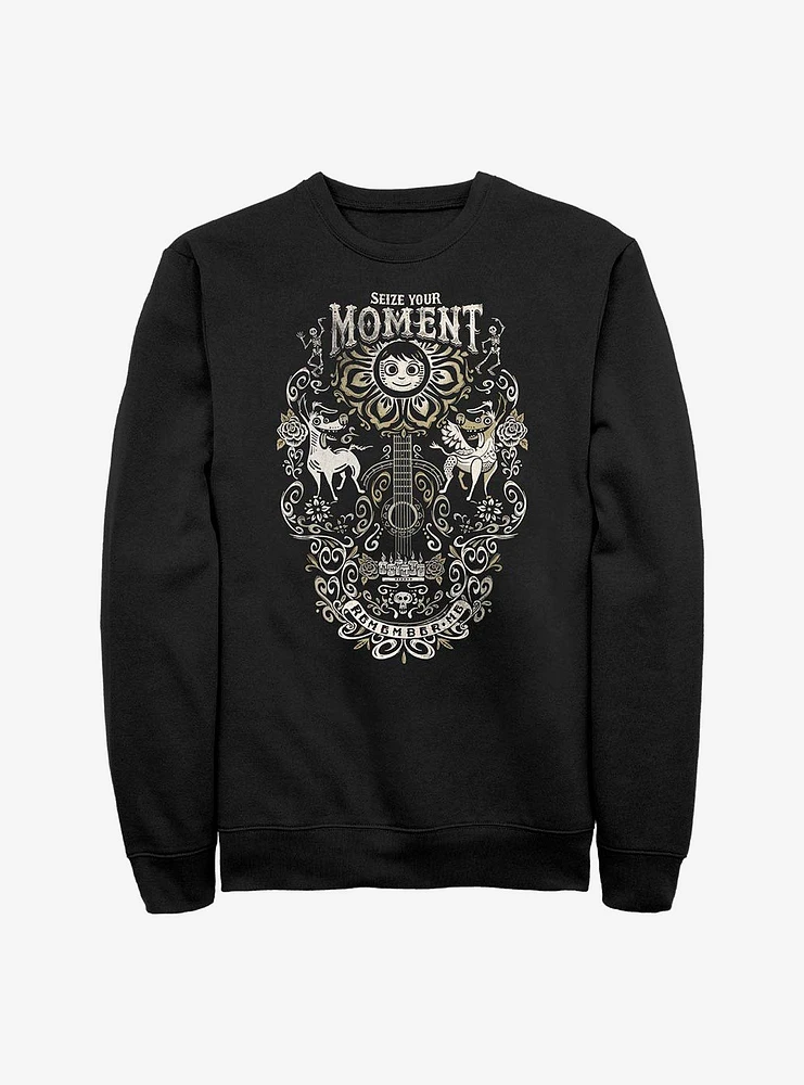 Disney Pixar Coco Seize Your Moment Remember Me Crew Sweatshirt