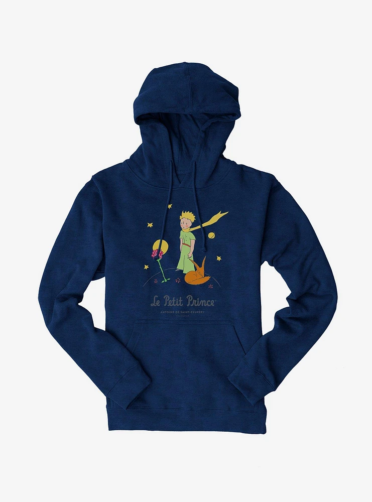 The Little Prince Fox And Rose Hoodie