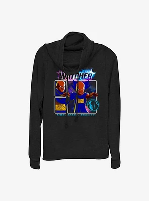 Marvel What If...? The Watcher TIme Space Reality Cowlneck Long-Sleeve Girls Top