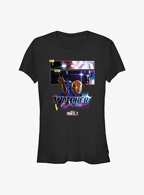Marvel What If...? I Am The Watcher Panels Girls T-Shirt