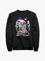 Marvel What If...? The Watcher Face Fill Crew Sweatshirt