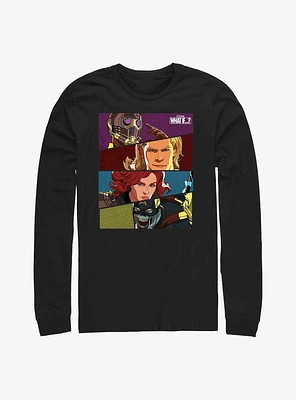 Marvel What If...? Hero Boxes Long-Sleeve T-Shirt