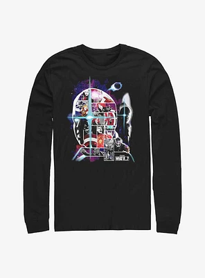 Marvel What If...? The Watcher Face Fill Long-Sleeve T-Shirt
