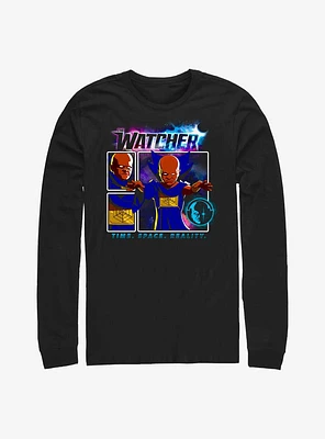 Marvel What If...? The Watcher TIme Space Reality Long-Sleeve T-Shirt