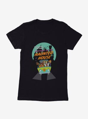 Scooby-Doo Halloween Scooby And The Gang Mysteries Of Haunted House Mystery Machine Womens T-Shirt