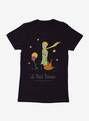 The Little Prince Fox And Rose Womens T-Shirt
