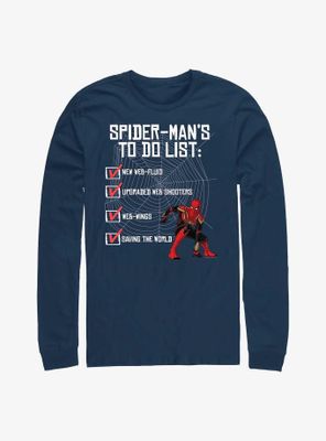 Marvel Spider-Man: No Way Home Spider-Man To Do Long-Sleeve T-Shirt