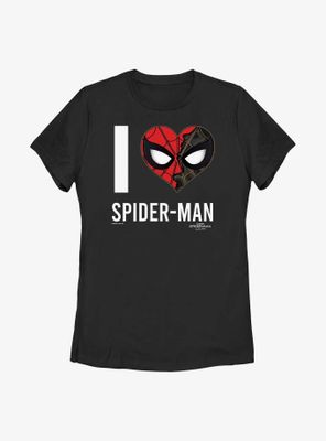 Marvel Spider-Man: No Way Home Heart Spider-Man Womens T-Shirt