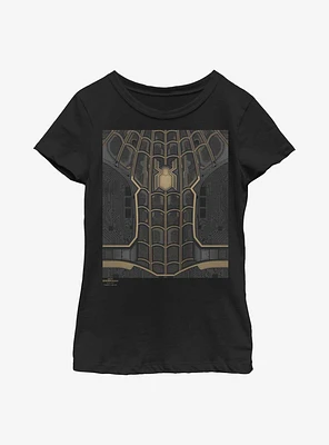 Marvel Spider-Man: No Way Home The Black Suit Spider-Man Youth Girls T-Shirt