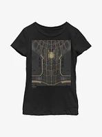 Marvel Spider-Man: No Way Home The Black Suit Spider-Man Youth Girls T-Shirt
