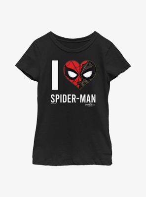 Marvel Spider-Man: No Way Home Heart Spider-Man Youth Girls T-Shirt