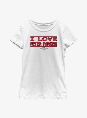 Marvel Spider-Man: No Way Home Love Peter Parker Youth Girls T-Shirt