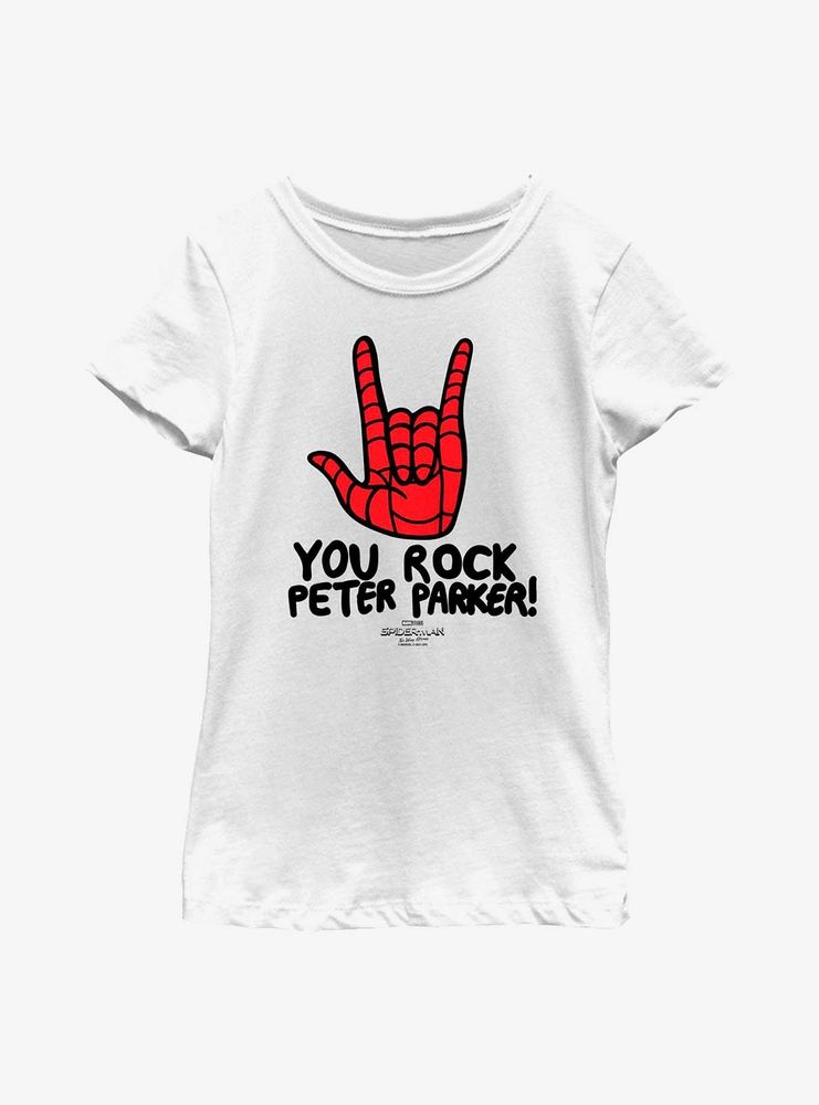 Marvel Spider-Man: No Way Home Parker Rocks Youth Girls T-Shirt