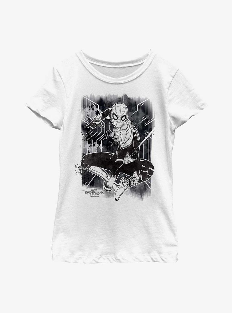 Marvel Spider-Man: No Way Home Spider Inked Youth Girls T-Shirt