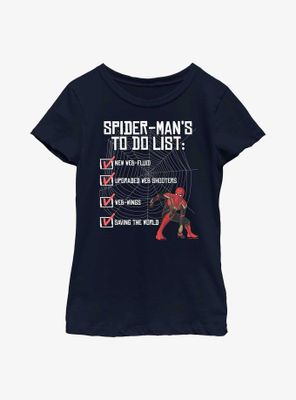 Marvel Spider-Man: No Way Home Spider-Man To Do Youth Girls T-Shirt