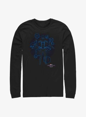 Marvel Spider-Man: No Way Home Blue Print Ready Long-Sleeve T-Shirt