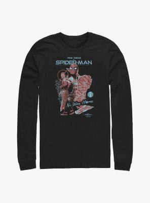 Marvel Spider-Man: No Way Home Mask Cover Long-Sleeve T-Shirt