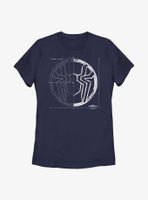 Marvel Spider-Man: No Way Home Grid White Womens T-Shirt