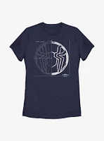 Marvel Spider-Man: No Way Home Grid White Womens T-Shirt