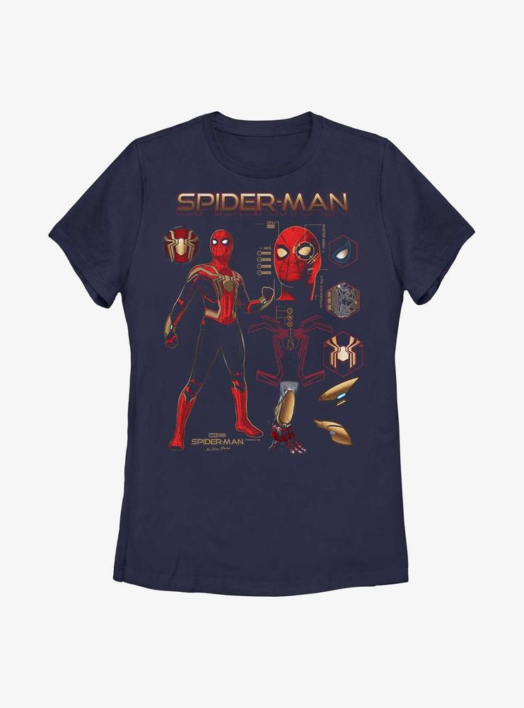 Marvel Spider-Man: No Way Home Spidey Stuff Womens T-Shirt