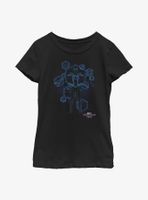 Marvel Spider-Man: No Way Home Blue Print Ready Youth Girls T-Shirt