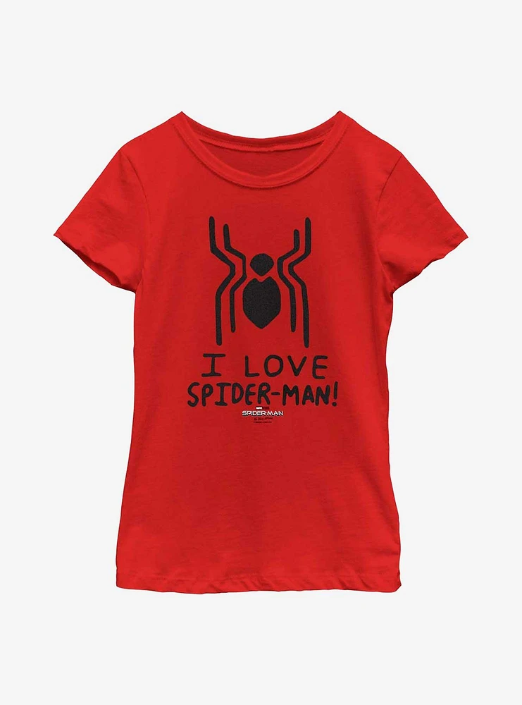 Marvel Spider-Man: No Way Home Spider Love Youth Girls T-Shirt