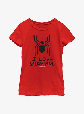 Marvel Spider-Man: No Way Home Spider Love Youth Girls T-Shirt