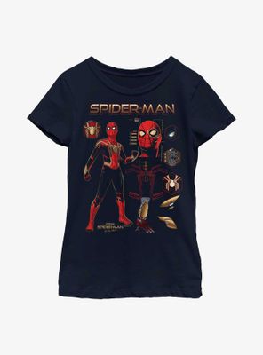 Marvel Spider-Man: No Way Home Spidey Stuff Youth Girls T-Shirt
