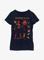 Marvel Spider-Man: No Way Home Spidey Stuff Youth Girls T-Shirt