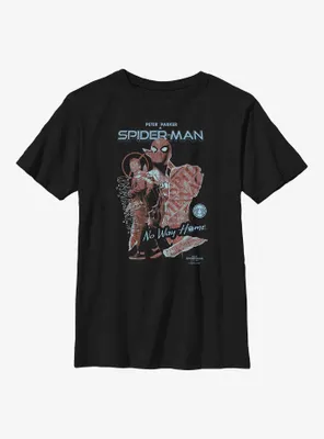 Marvel Spider-Man: No Way Home Mask Cover Youth T-Shirt