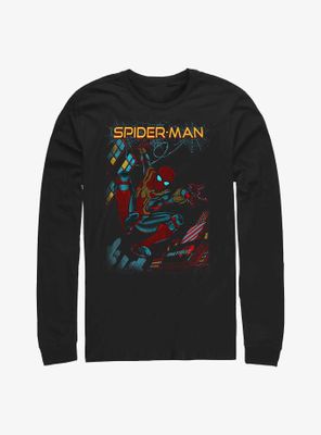 Marvel Spider-Man: No Way Home Slinging Cover Long-Sleeve T-Shirt