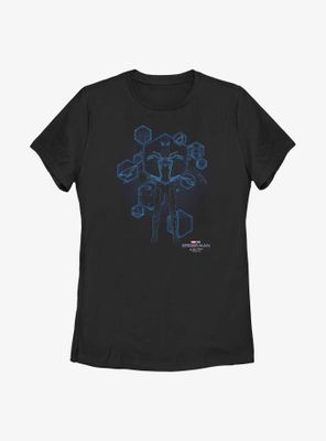 Marvel Spider-Man: No Way Home Blue Print Ready Womens T-Shirt