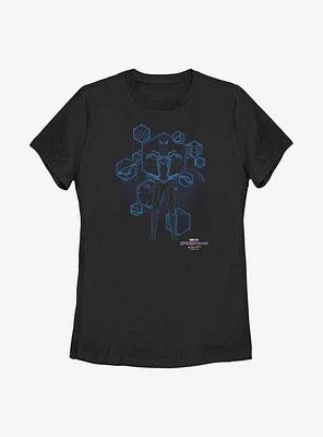 Marvel Spider-Man: No Way Home Blue Print Ready Womens T-Shirt